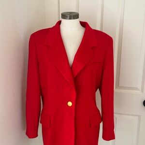 Escada red cashmere size 34 vintage and beautiful